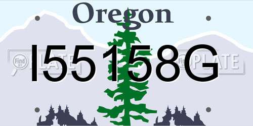 I55158G Oregon License Plate