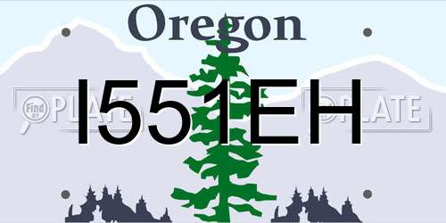 I551EH Oregon License Plate
