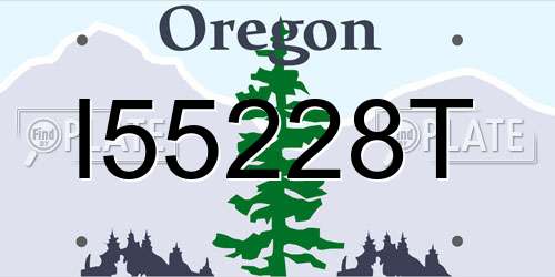I55228T Oregon License Plate