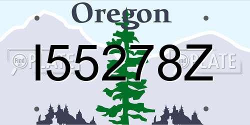 I55278Z Oregon License Plate