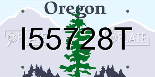 I55728T Oregon License Plate