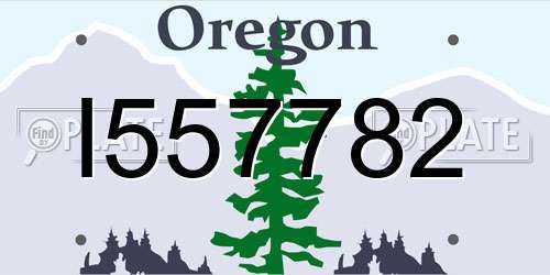 I557782 Oregon License Plate