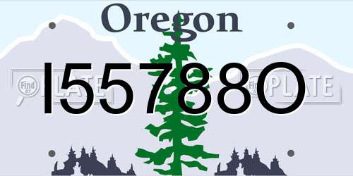 I55788O Oregon License Plate