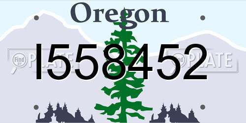 I558452 Oregon License Plate