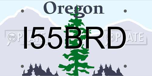 I55BRD Oregon License Plate