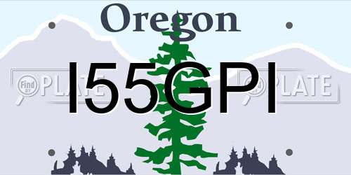 I55GPI Oregon License Plate