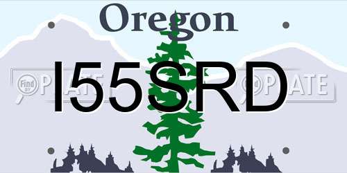 I55SRD Oregon License Plate