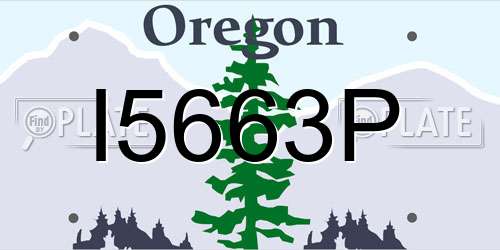 I5663P Oregon License Plate