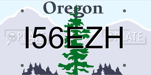 I56EZH Oregon License Plate