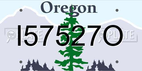 I57527O Oregon License Plate