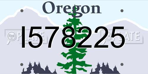 I578225 Oregon License Plate