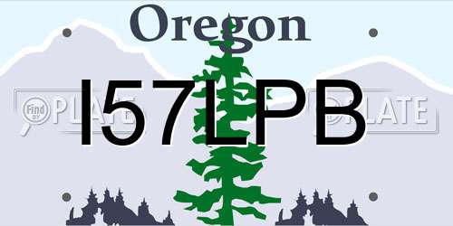 I57LPB Oregon License Plate