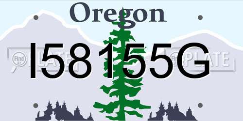 I58155G Oregon License Plate