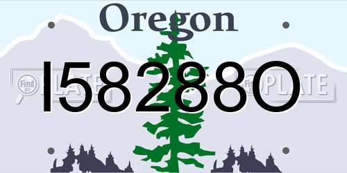 I58288O Oregon License Plate
