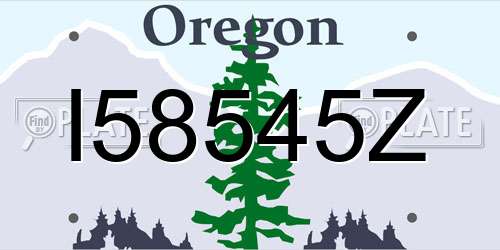 I58545Z Oregon License Plate