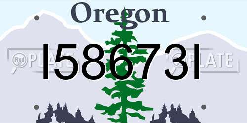 I58673I Oregon License Plate