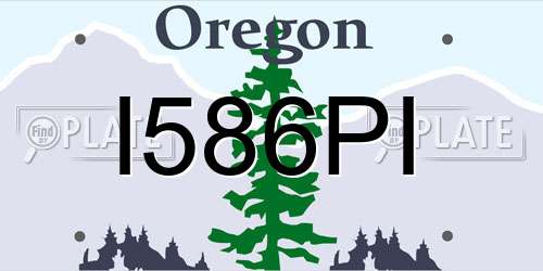 I586PI Oregon License Plate