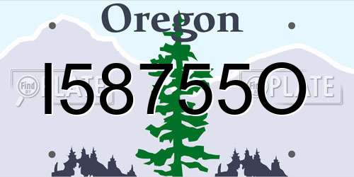 I58755O Oregon License Plate