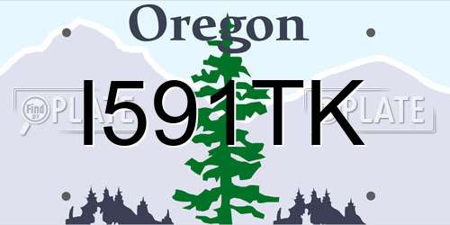 I591TK Oregon License Plate