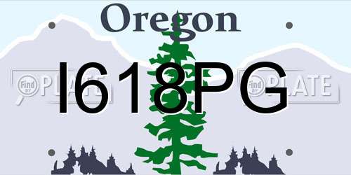 I618PG Oregon License Plate
