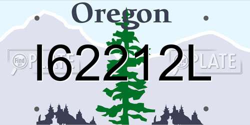I62212L Oregon License Plate