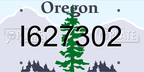 I627302 Oregon License Plate