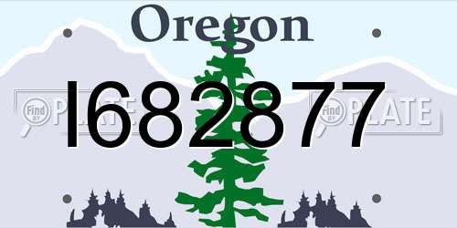 I682877 Oregon License Plate