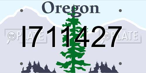 I711427 Oregon License Plate