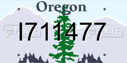 I711477 Oregon License Plate