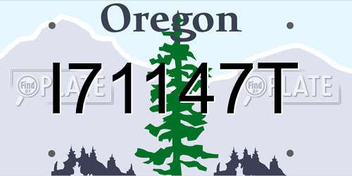 I71147T Oregon License Plate