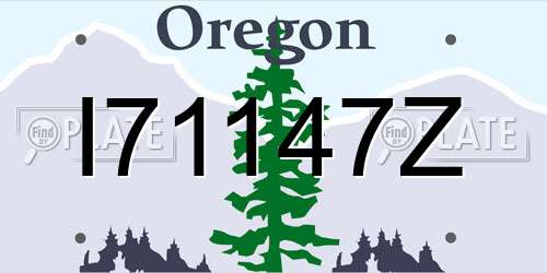 I71147Z Oregon License Plate