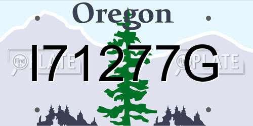I71277G Oregon License Plate