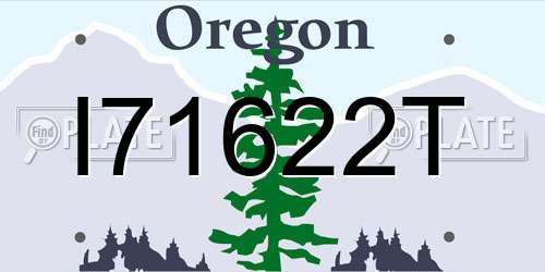 I71622T Oregon License Plate