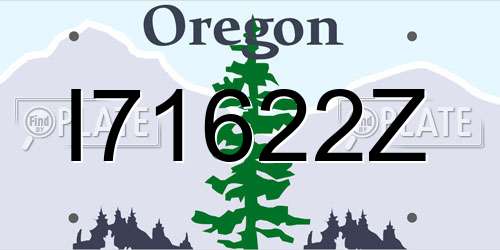 I71622Z Oregon License Plate