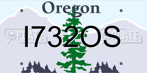 I732OS Oregon License Plate