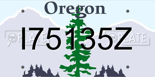 I75135Z Oregon License Plate