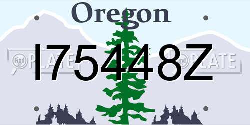 I75448Z Oregon License Plate