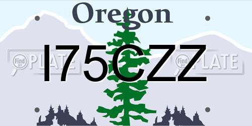 I75CZZ Oregon License Plate