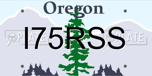 I75RSS Oregon License Plate