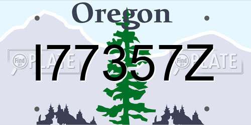 I77357Z Oregon License Plate