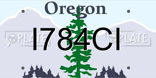 I784CI Oregon License Plate
