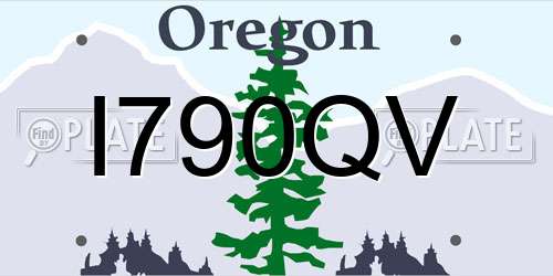 I790QV Oregon License Plate