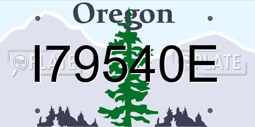 I79540E Oregon License Plate