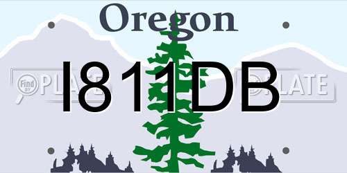 I811DB Oregon License Plate