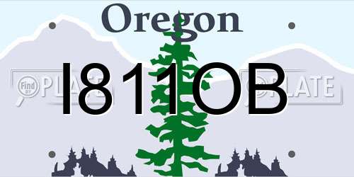 I811OB Oregon License Plate