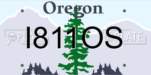 I811OS Oregon License Plate