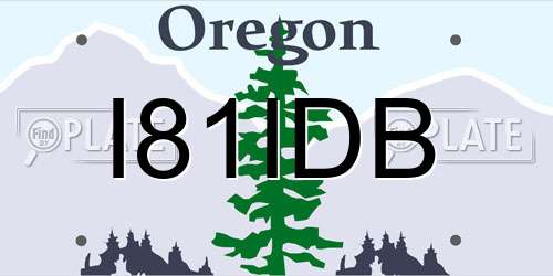 I81IDB Oregon License Plate