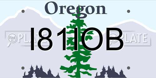 I81IOB Oregon License Plate