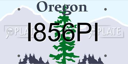 I856PI Oregon License Plate