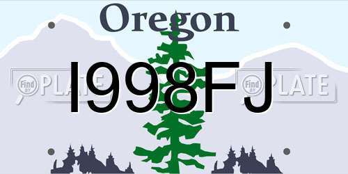 I998FJ Oregon License Plate